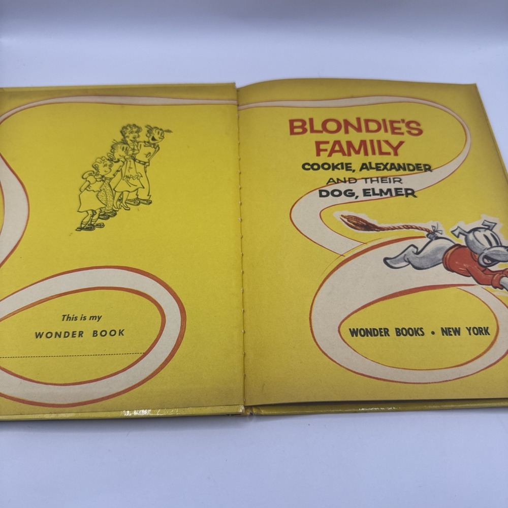 Blondie's Family, Cookie, Alexander and Their Dog, Elmer, Wonder Books, 1954 - Picture 4 of 7